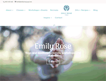 Tablet Screenshot of emilyroseyoga.com